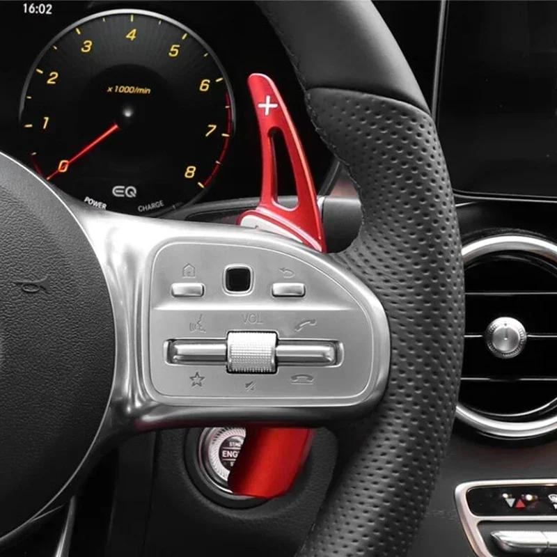 Car Steering Wheel Paddle Shifters Aluminum Shift Paddle Blade For Benz A B C E Gle Gla Glc Class W176 W205 W246 C117 W218