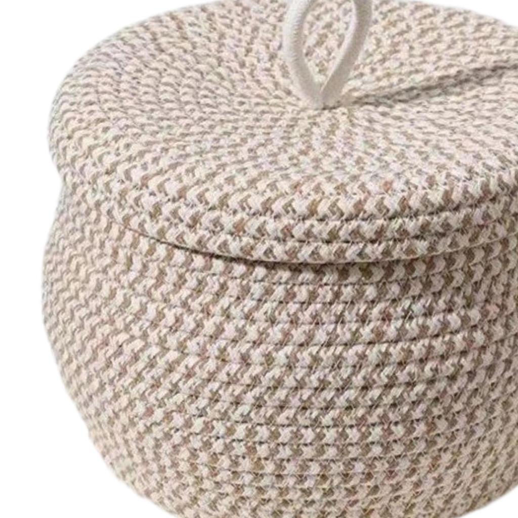 Cotton Rope Storage Basket Egg Basket Toilet Paper Basket Knitted Bin Living