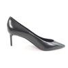 Pristine SAINT LAURENT PARIS pumps pointed toe stiletto heels black leather 37.5 Used