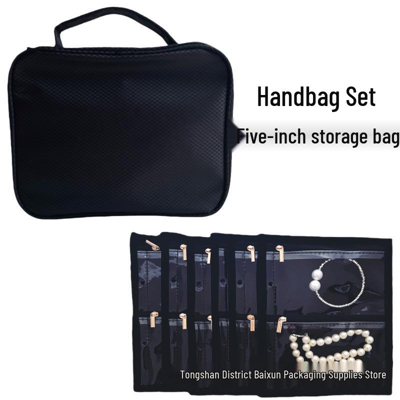 Large Capacity Transparent PVC Jewelry Organizer – Loose-leaf Travel Bag for Gold Jewelry Storage