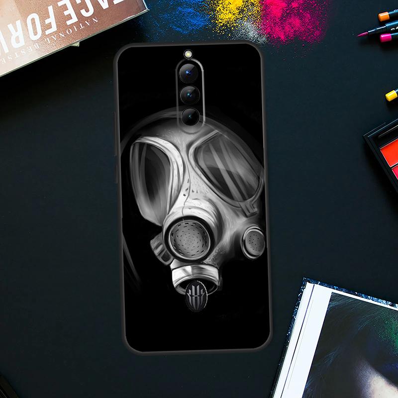 Gas Mask Case For ZTE Nubia Red Magic 9 Pro Plus RedMagic 8 8S Pro Plus 6 7 6S 7S Pro 5S 6R 5G Cover