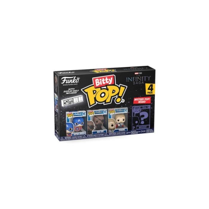 Figurines - FUNKO - Bitty POP! Vinyl - Pack de 4 - 2,5 cm - Figurine mystère incluse