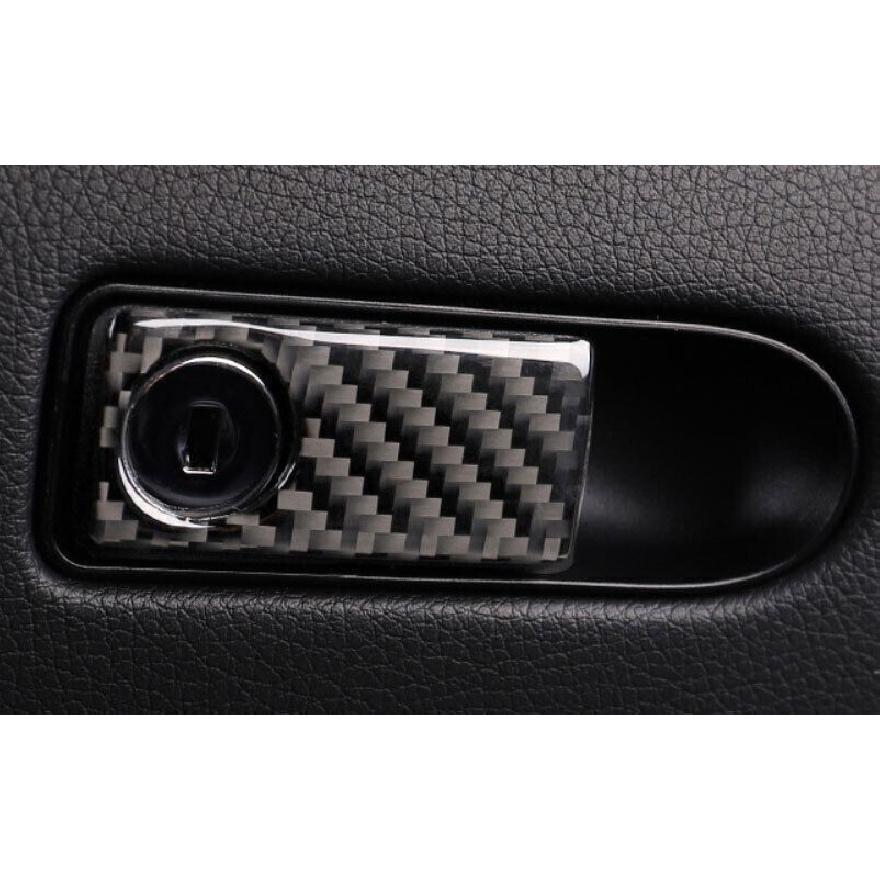 Real Carbon Fiber For Benz GLK Co-Pilot Storage Box Handle Panel Trim 2008-2015