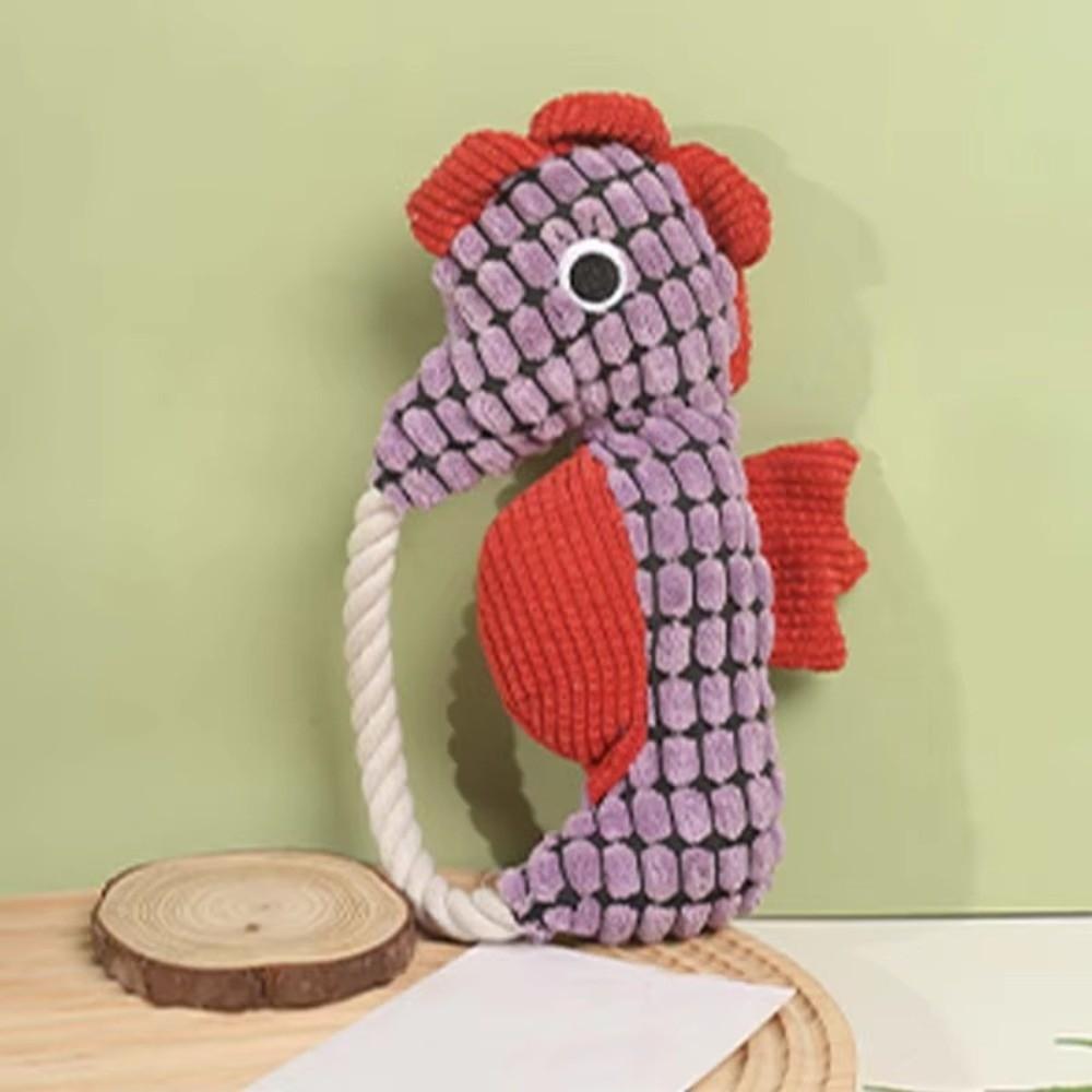 Funny Squeak Dog Bite Resistant Seahorse Interactive Squeak Interactive Design Pet Seahorse Puppy Dog