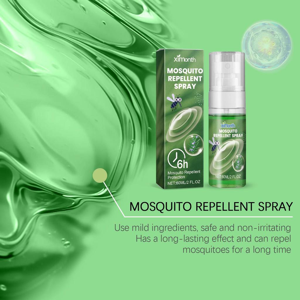 XIMONTH Anti-Biss Mückenspray Mückenschutz Flüssigspray Zuhause Blumenwasser Camping Outdoor-Sportarten Tragbar