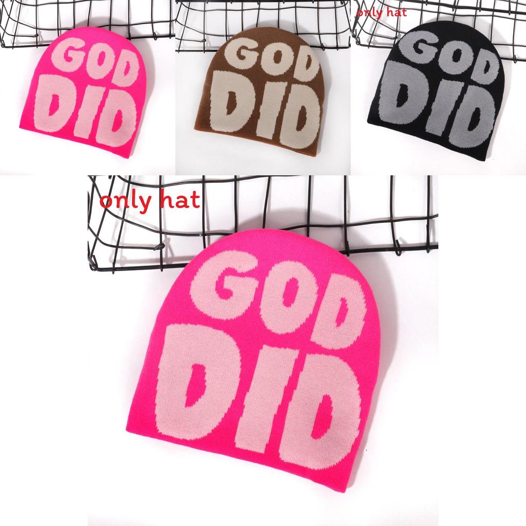 Fashion Letter Pattern Women Casual Warm Knitted Hat For Urban Street Fashion And Cold Weather