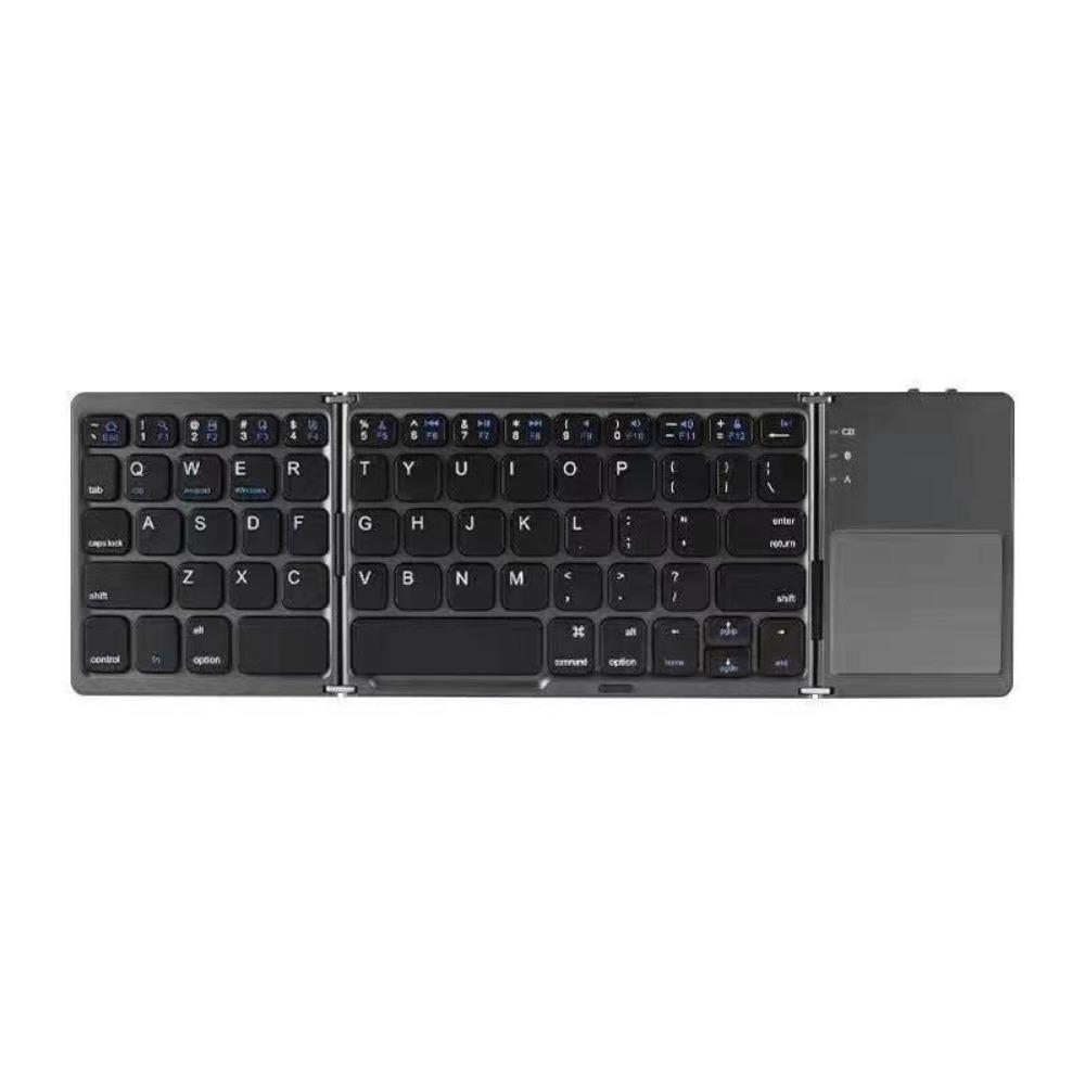 Mini Clavier Bluetooth Pliable Triple Sans Fil Clavier Bluetooth Sans Fil Pliable BO33 Rechargeable avec Pavé Tactile