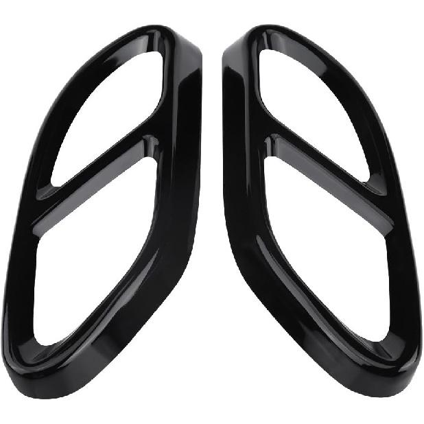 1Pair Car Exhaust Tail Muffler Tip Pipe Cover Trims for Mercedes Benz C Class w205 Coupe GLC B Class w246 E class w212 w213 C207 Coupe A class w176