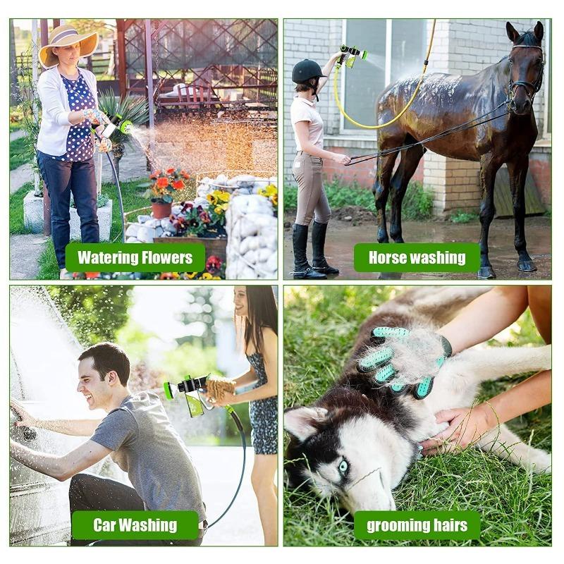 Adjustable High-pressure Sprayer Nozzle Hose Dog Shower Gun Pet Wash Cleaning Bath Water Foam Soap Sprayer Dog Clean Tool