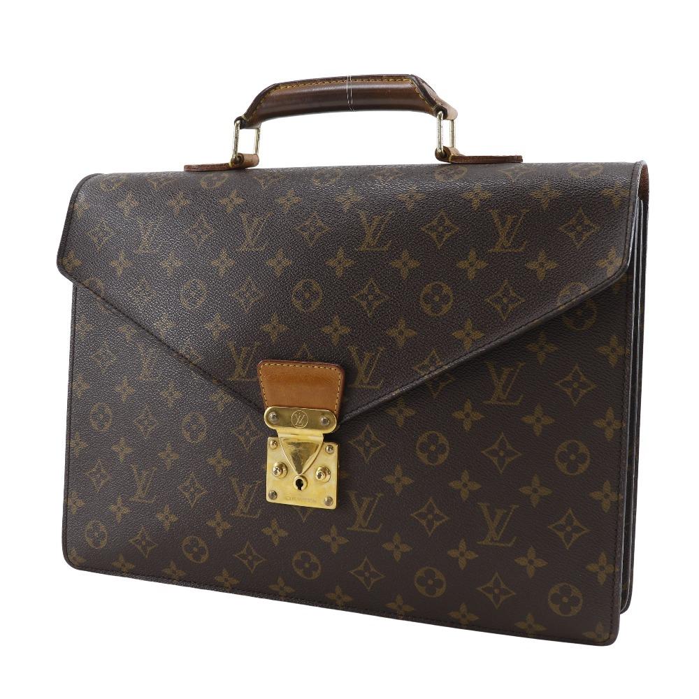 Louis Vuitton Conseiller Business Bag M53331 Briefcase Brown Monogram Canvas Mens Used