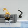 Modern Lifelike Dolphin Figurine And Abstract Thinker Ladder Statue Resin Handicraft for Home Office
