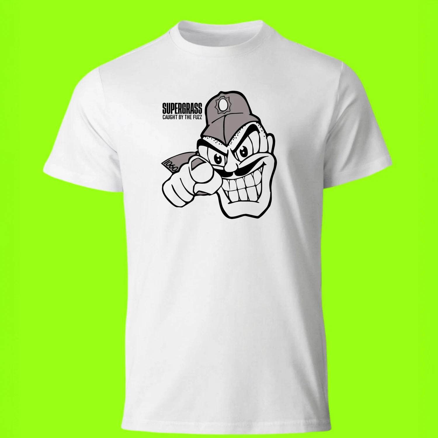 Supergrass - T Shirt - Caught By The Fuzz Cover - Indie Rock Britpop Band 90s M