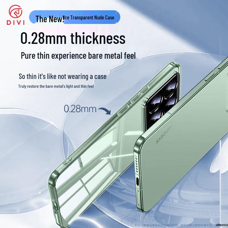 DIVI Ultracienkie Przezroczyste Etui Antywstrząsowe na Telefony Xiaomi