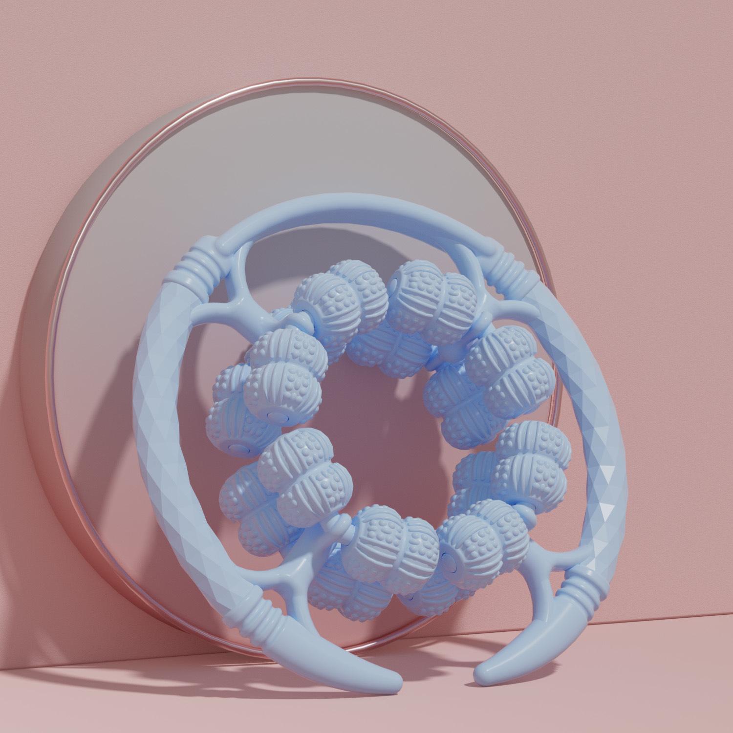 

Full-Coverage Upgraded 32-Roller Circular Massager – Roller Leg Squeezer for Meridian Unblocking, Muscle Relaxation, and Leg Str синий