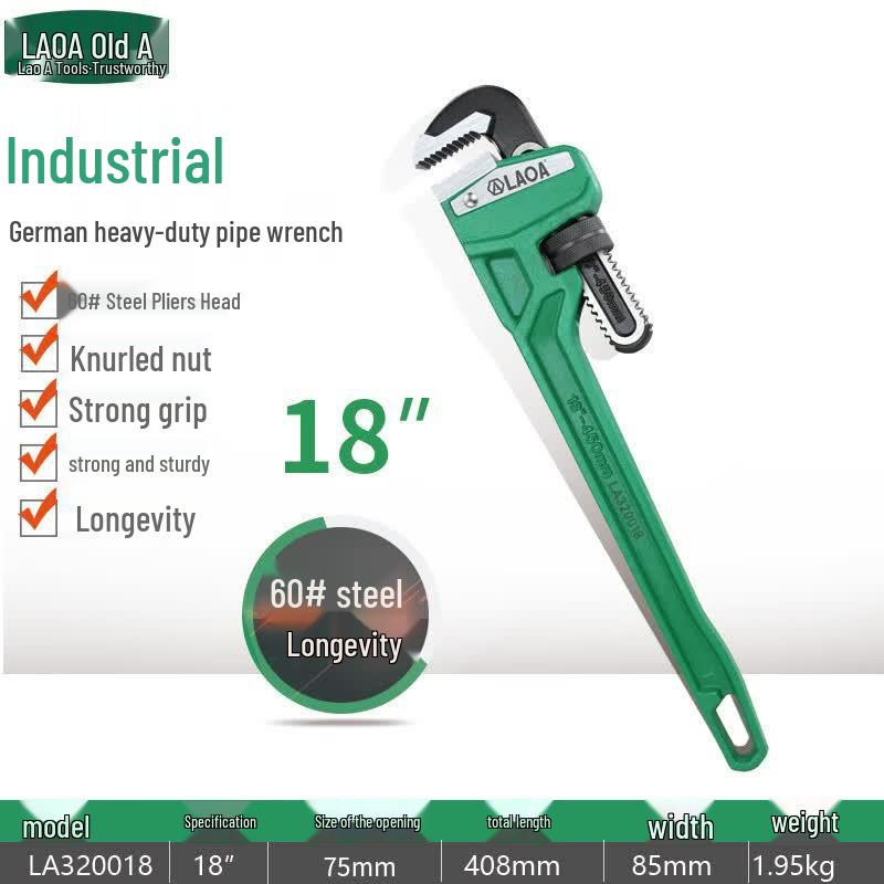LAOA Heavy-duty Pipe Wrench