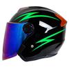 Unisex 3/4 Motorcycle Helmet With Dual Lens Anti-Fog Visor Scooter Commuting All ABS