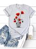 Print T-shirts Clothing Women 90s Sweet Lovely Cactus Trend T Clothes Short Sleeve Ladies Casual Fashion Female Graphic Tee