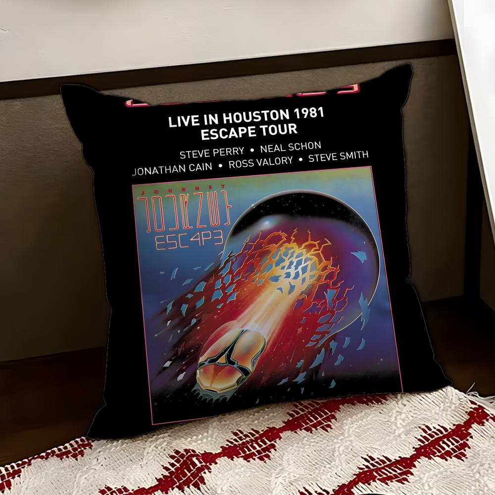 

JJourney Band Cushion Cover Reversible Soft Durable Pillow Cover Home Car MultiScene Use for Daily Comfort 30X30cm