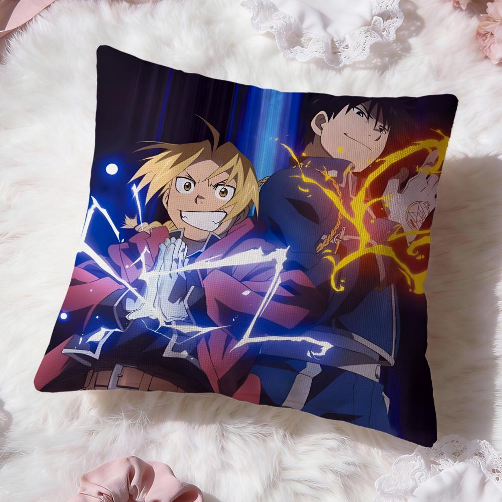 Funda de cojín FULLMETAL ALCHEMIST Premium Comfort reversible - Diseño dos en uno para cualquier habitación e interior del coche