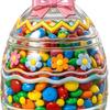Artistic Glass Storage Jar With Festives Easter Themes Rabbit Eggs Chick Shape Candy Container For Snacks And Home Decors