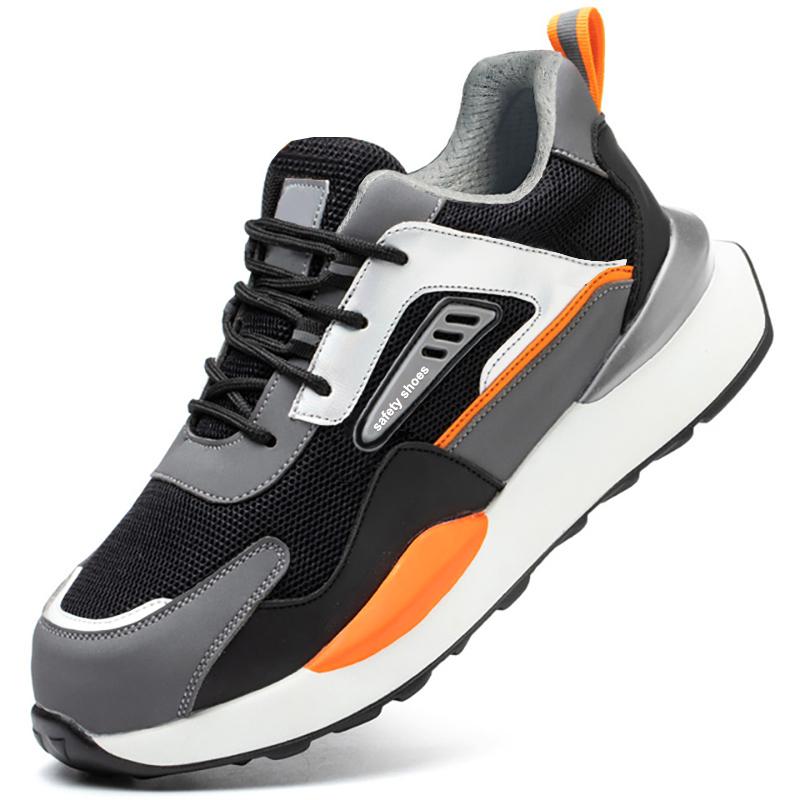 High Quality Indestructible Safety Shoes Men Work Sneakers Light Security Boots Men Puncture-Proof Work Boots Steel Toe Shoes