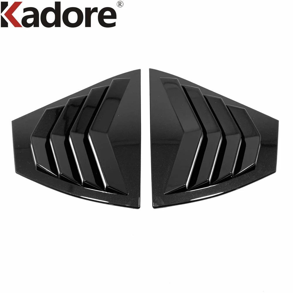 Rear Window Louver Shutter Cover Trim For Nissan Sentra Bluebird Sylphy 2024 Carbon Fiber Car Accessories