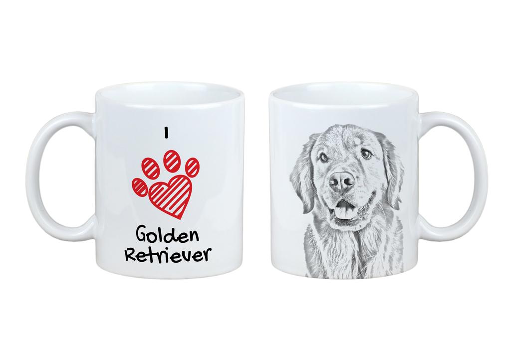 Golden Retriever – Cup with a dog, cute cup with graphics | Art-Dog