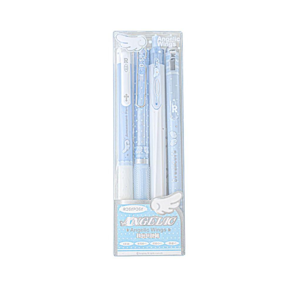 4 Stück/Set Weicher Komfortgriff Perlenengel Gelstift Set 0,5 mm Kawaii Cartoon Stifte Kinder