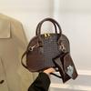 Women's Faux Leather Shell Bag Fashionable Single Shoulder Crossbody Bag Casual Handbag