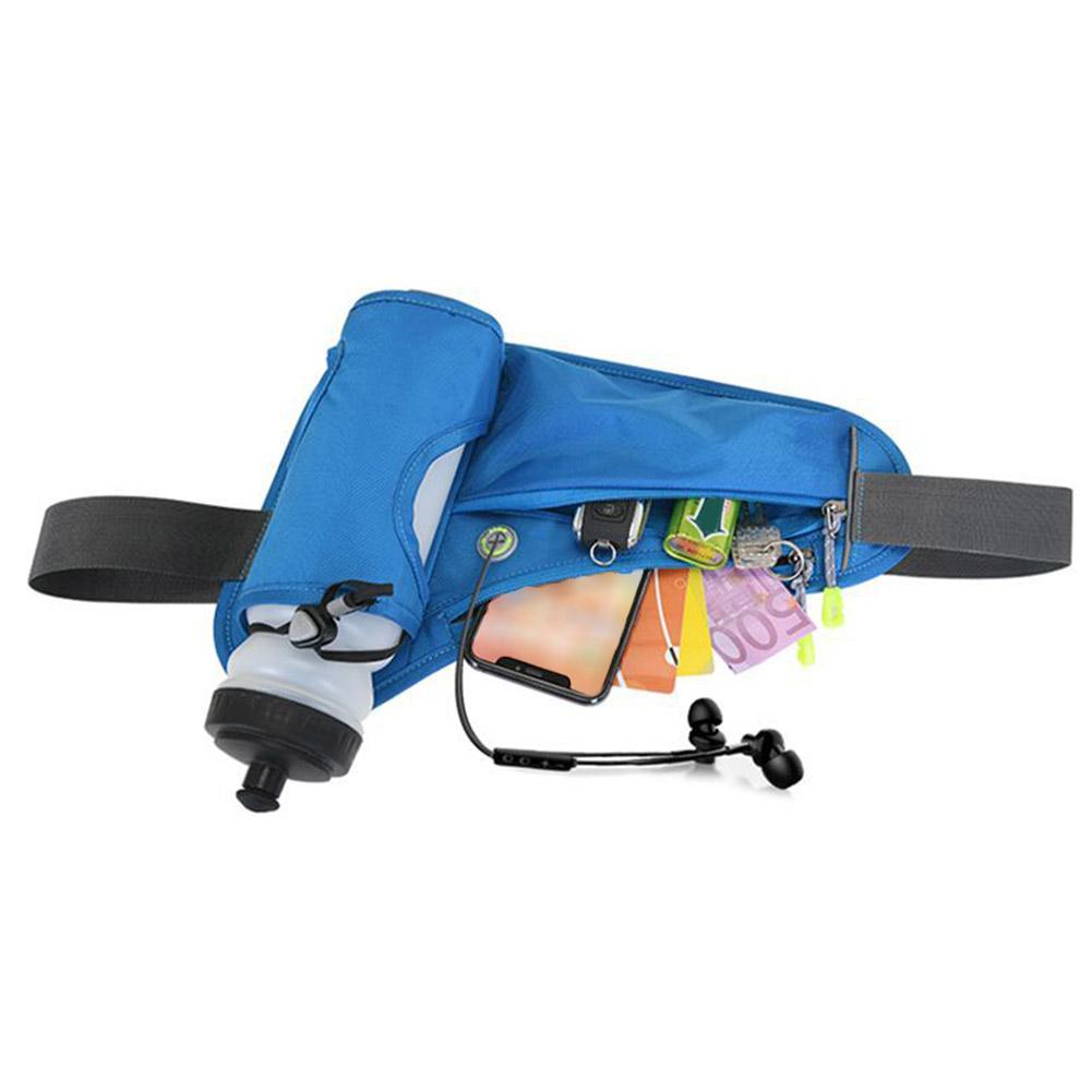 Unisex Running Waist Bags Water Bottle Holder Outdoor Camping Hiking Fitness Men Women Bicycle Cycling Belt Sports Fanny Packs