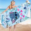 Stitch Zai Animation Beach Towel Microfiber Double-Sided Fleece Beach Towel Bath Towel Variety Square Towel Beach Towel