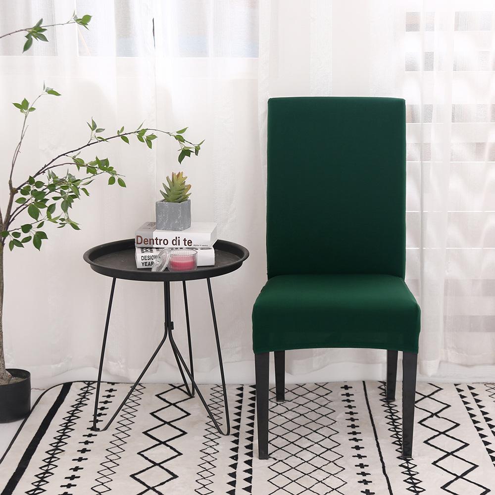 Cross-border Hot Sale Chair Cover Universal Elastic Chair Cover Home Chair Cover Half Cut Solid Colour Chair Cover Hotel Chair Cover Cover Cover
