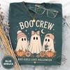 Boo Crew Halloween Shirt, Bad Girls Love Halloween Tee, Cute Ghost Friends Comfort Colors Shirt, Spooky Season Graphic Tee