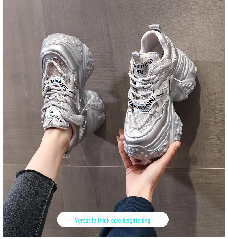 HS6166 Women's 2025 Spring Platform Height-Boosting Sneakers