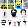 Barba Falsa Preta Fantasia de Halloween Baile de Máscaras Adereço - Bigode de Simulação de Velho