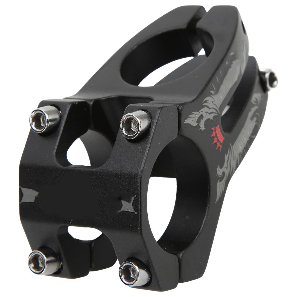 Mountain Bike Stem Lightweight Aluminum Alloy Hollow 31.8mm Curved Knife Marking Short Handlebar Stem for Cycling