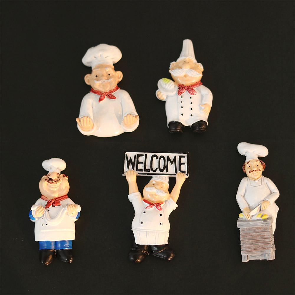 Creative Decorative Cook Magnetic Chef Fridge Magnets Message Sticker Board Stickers Note Holder
