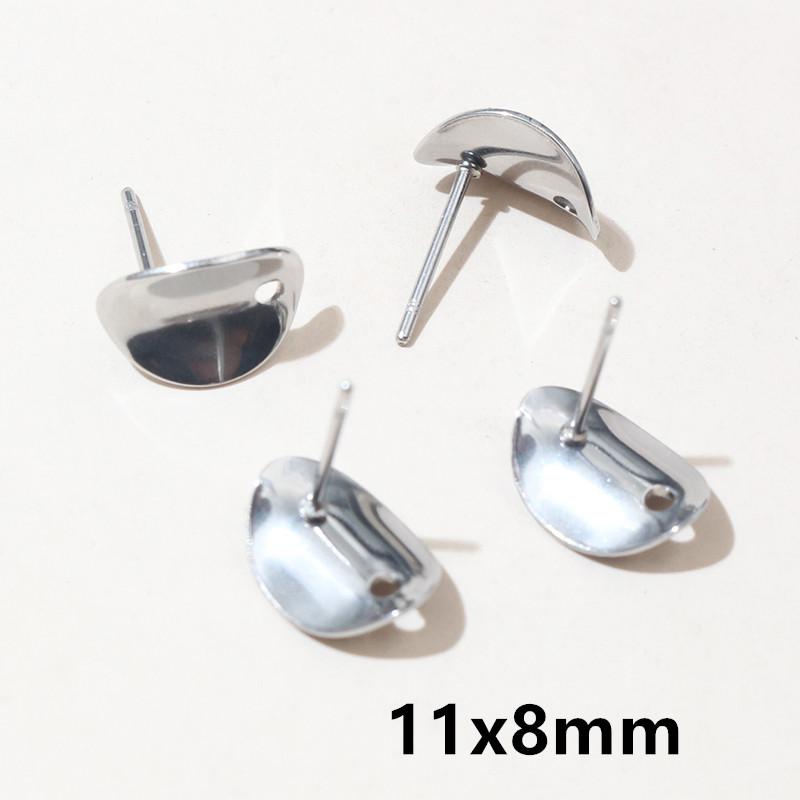 

20pcs Irregular Polygonal Geometric Earring Stud Posts Stainless Steel Gold DIY Earrings Jewelry Making Accessories Findings