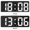 Electronic Desktop Clock Adjustable Brightness LED Digital Clock Temperature Display Electric Bedside Desk Clock for Indoor Dorm