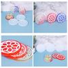 1/3Pieces Thick Coaster Silicone Molds for Resin Casting Round Flower Pattern Coaster Molds Epoxy Casting DIY Craft Tool