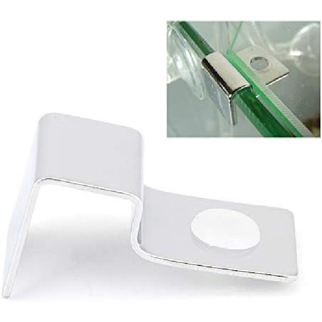 TOPINCN 4Pcs Aquarium Cover Bracket Stainless Steel Fish Glass Cover Clips Fish Lid Holder Support(10mm)