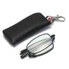 New Women Men Portable Folding Reading Glasses Keychain Radiation Anti Blue Light Eyewear Glasses With Storage Bag +1.0 To +4.0