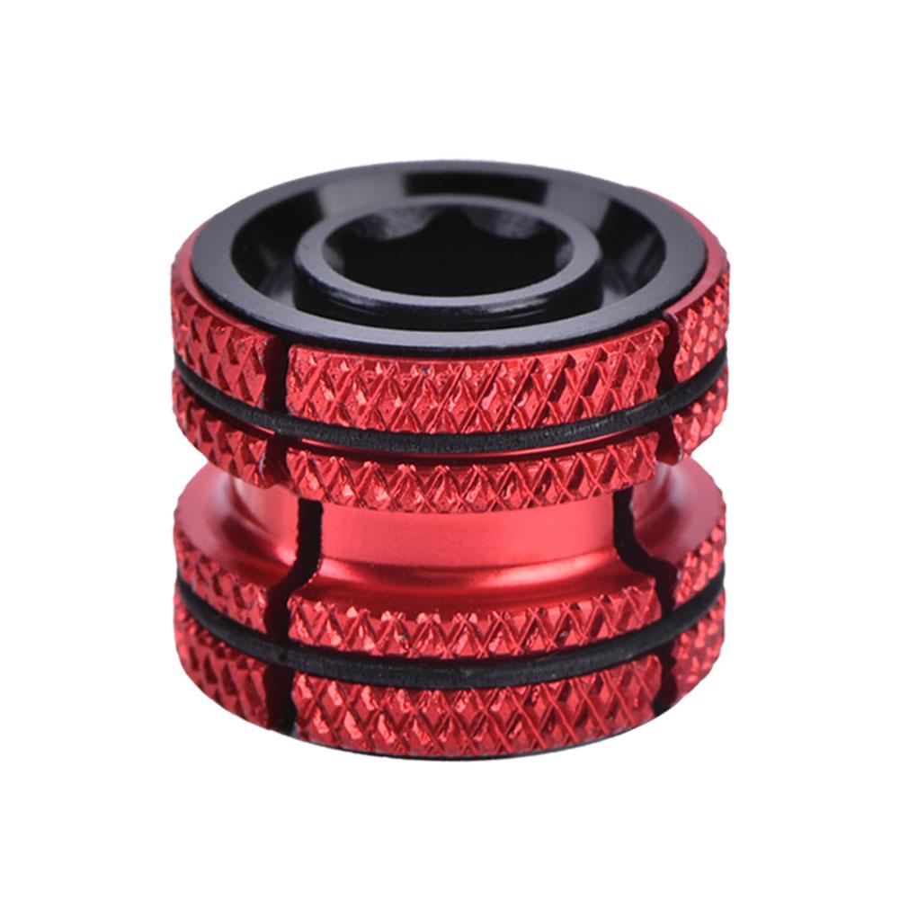 Dop expandabil din aliaj de aluminiu pentru headset bicicletă pentru furcă din carbon de 28,6 mm(roșu)