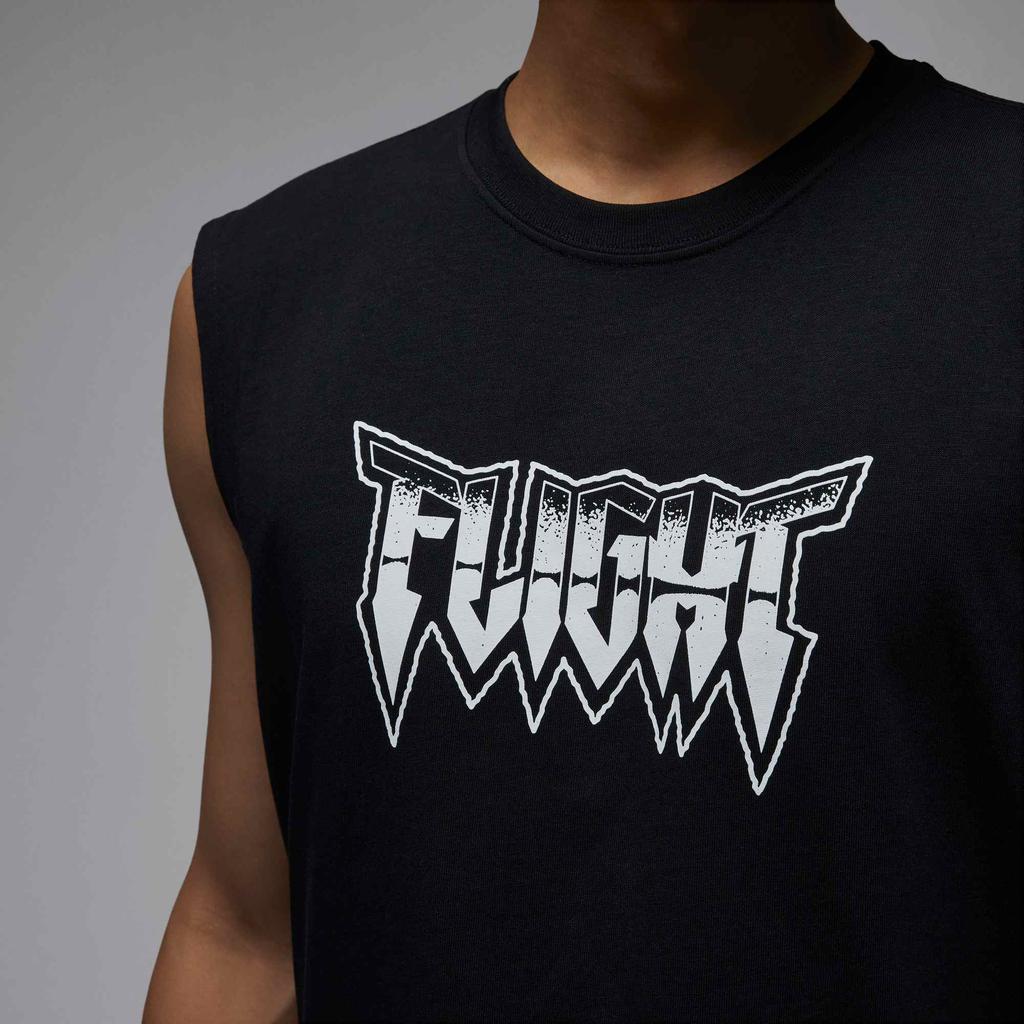 Jordan Quick-Dry Sports Letter Print Sleeveless T-Shirt Men Tops Black FN6022-010