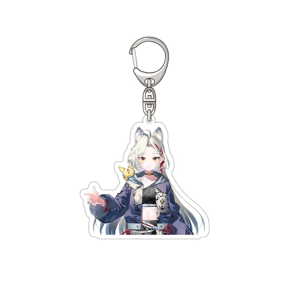 Nijisanji Aza Michiya Kouichi Inochi Urushiha Hunger Mikoto Miki Kioi Kima Tabbiito HD Acrylic Keychain Bag pendant anime goods