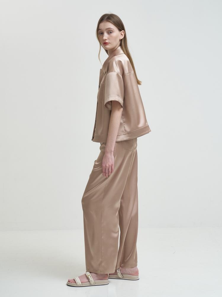 COTE28-1 Satin Easy Fit Pants