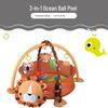 Multifunctional Baby Ocean Ball Play Mat with Gym Rack and Fence