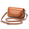 Women's Lightweight Small Crossbody Bag, Summer Genuine Leather Phe & Coin Purse, Cute Shoulder Messenger Pocket for Commuting
