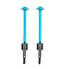Xtahdge Aluminum Alloy Universal Drive Shaft CVD (64mm) Replacement for DT03 TT02B -02B Remote Control Car Upgrade Parts (Blue)