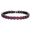 Jewelry Retro Simulation Corundum Light Luxury Full Diamond Black Gold Bracelet Bracelet Jewelry Heroine Stone 4Mm